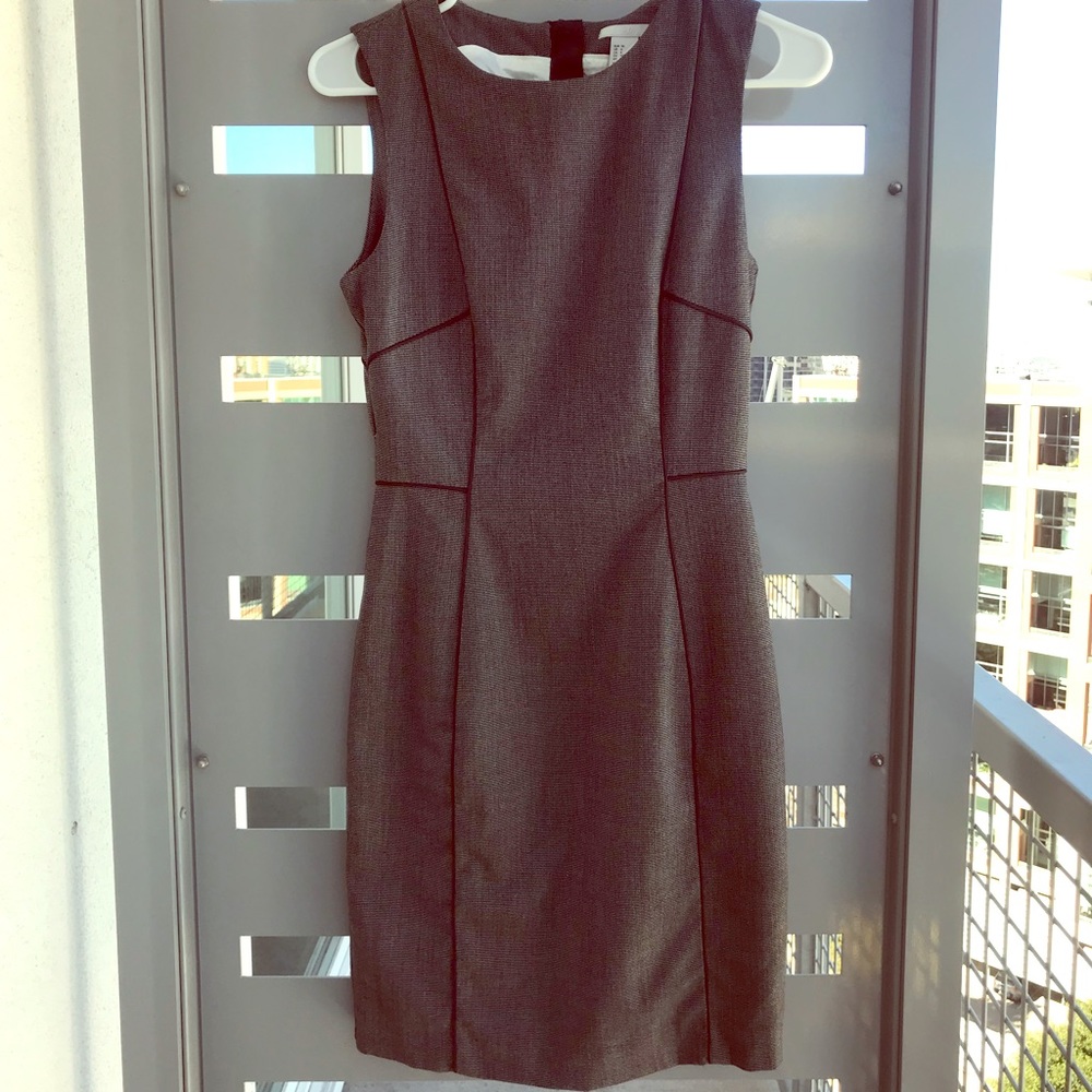 H&M Sheath Dress with Black Piping